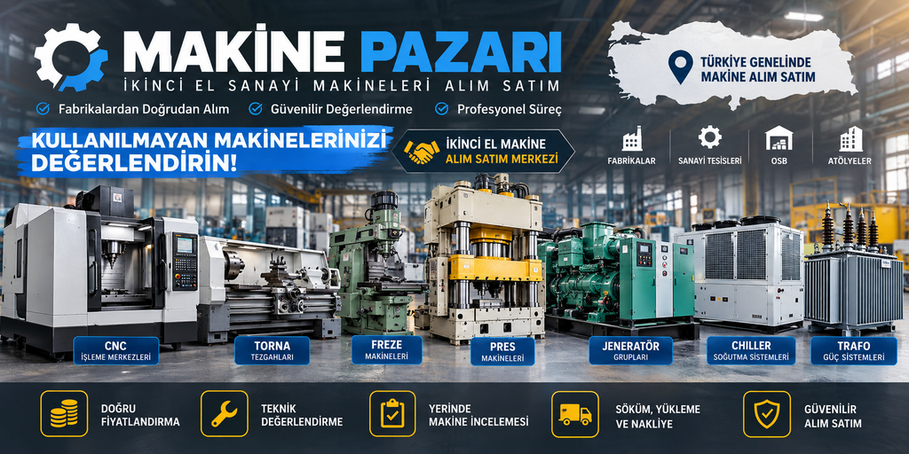 Makine Pazarı – İkinci El Sanayi Makineleri Alım Satım