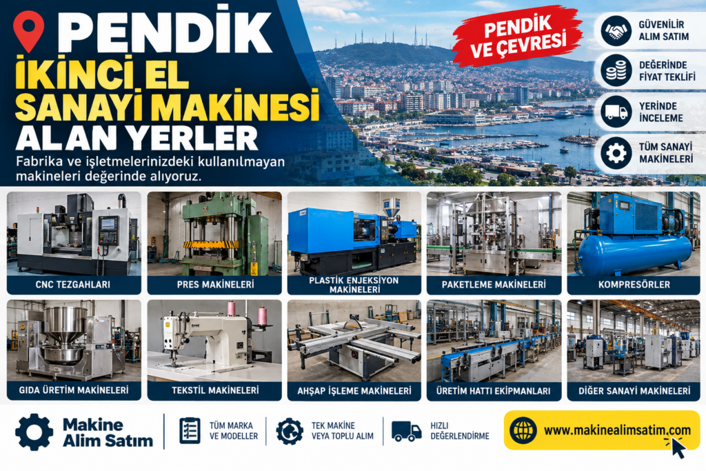 Pendik İkinci El Sanayi Makinesi Alan Yerler